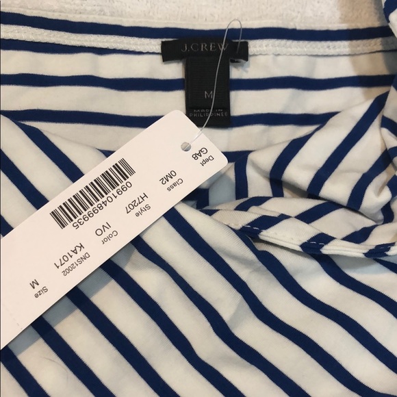 J.Crew Stripe Wrap Bodysuit NWT - Picture 4 of 4